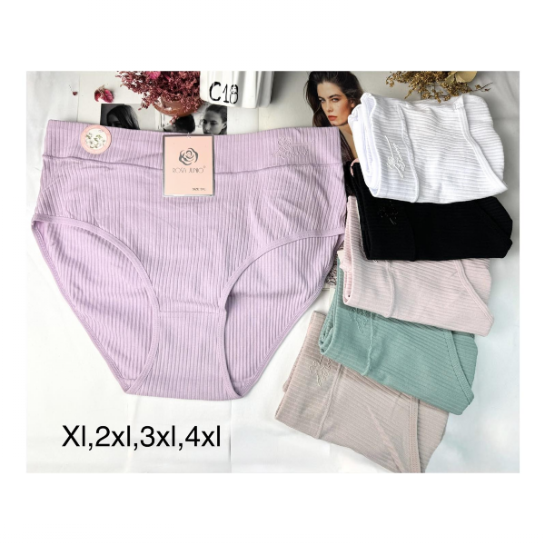 Majtki damskie Roz XL-4XL, Mix kolor Paczka 24 szt